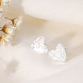 'As you are' - fine silver stud earrings